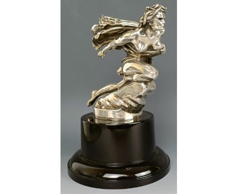 A Gorgan Medusa, as produced in the 1920s, in silver plated bronze, with all the registration numbers, the Syndicate des Fabr