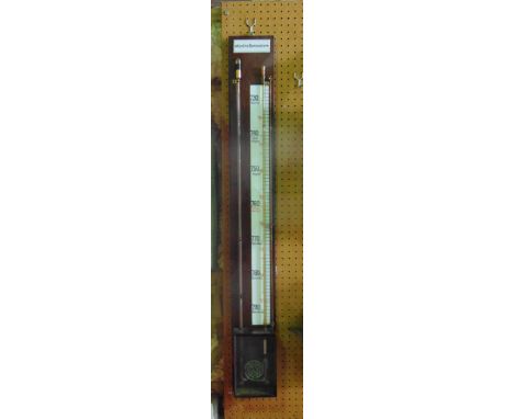Contra-Barometer, on mahogany back plate with inscriptions, 102 cm high