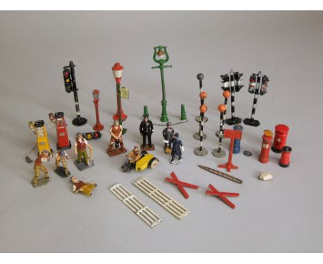 Collection of Street furniture and characters, street lighting
