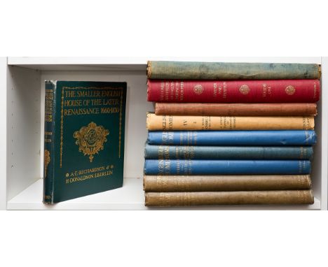 Architecture.- Tipping (H. Avray) English Homes, 5 vol. (only, of 9) all but one first editions, plus one duplicate, occasion