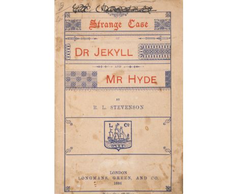 Stevenson (Robert Louis) Strange Case of Dr. Jekyll and Mr. Hyde, first edition, first issue, half-title detached, lacking ad