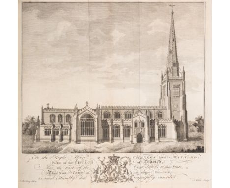 Essex.- Morant (Philip) The History and Antiquities of the County of Essex, 2 vol., 23 engraved plates, several folding, 1 or