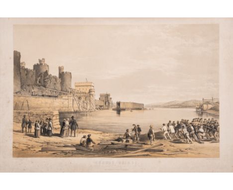 Engineering.- Clark (Edwin) The Britannia and Conway Tubular Bridges, Atlas vol. only (of 3), 42 lithographed plates and plan