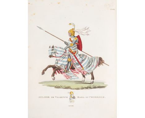 Meyrick (Sir Samuel Rush) A Critical Inquiry into Antient Armour..., 3 vol., first edition, half-titles, additional engraved 