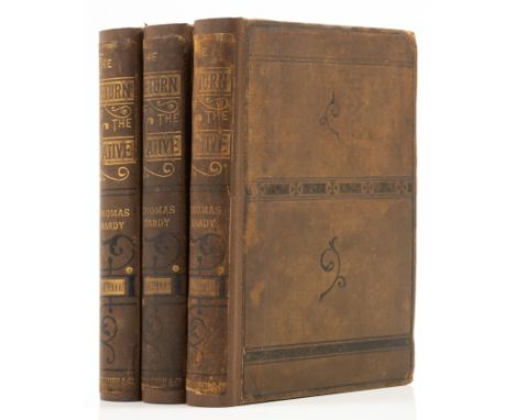 Hardy (Thomas) The Return of the Native, 3 vol., first edition, half-titles, vol. 1 frontispiece, vol. 3 trimmed at top with 