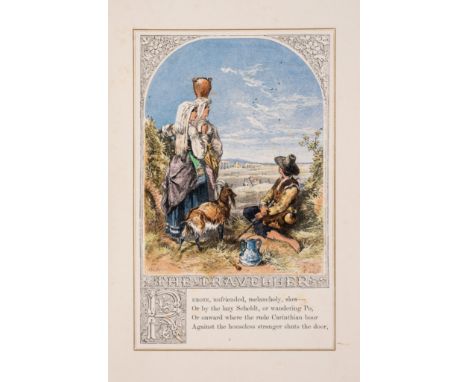 Colour-printing.- Goldsmith (Oliver) The Poems, edited by Robert Aris Willmott, additional decorative title, fine wood-engrav