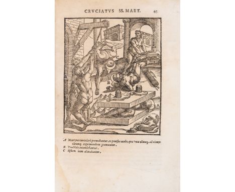 Torture of Christian martyrs.- Gallonio (Antonio) De SS. Martyrdum Cruciatibus ... liber quo potissimum instrumenta, & modi, 