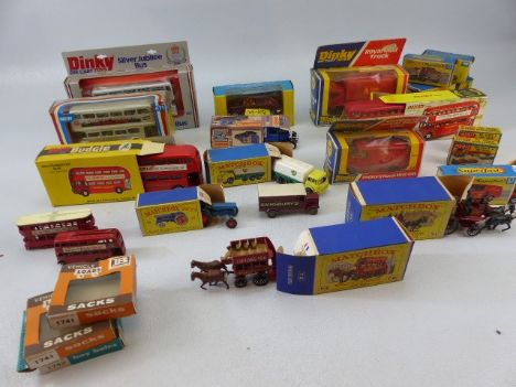 Matchbox, Corgi and other to include - DINKY - 289 Routemaster bus, Bedford Royal Mail Van, Royal Mail Truck, Silver Jubilee 