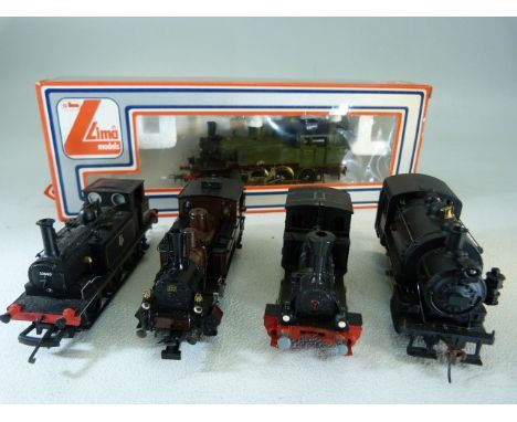 Five American style locomotives '00' /'HO' to include hornby, TRIX, Fleischmann, Mantua &amp; Lima