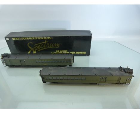 Two Bachmann Locomotives: Spectrum boxed New York Central M-203 and a similar unboxed locomotive