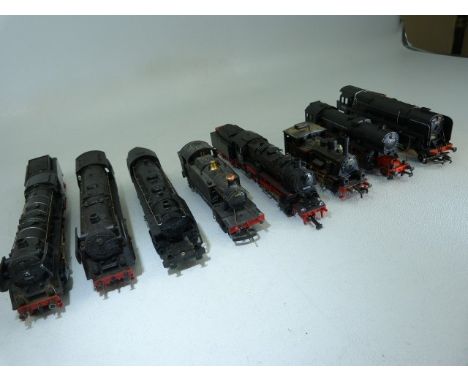 Collection of '00' / 'H0' model railway locomotives (eight in total) Fleischmann, Kleinbahn, Lima etc