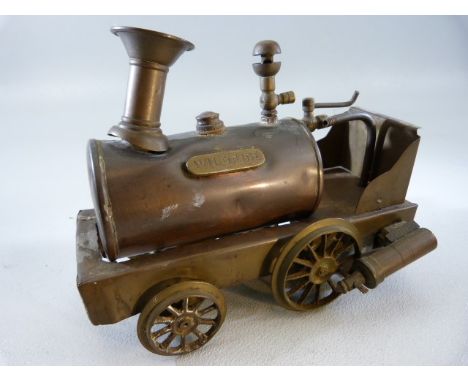 Copper Live Steam engine (Miniature) marked Wildfire. A/F