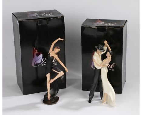 Art of Movement by 4D Art resign sculptures, 'Ballet Dance' 03018 and 'First Dance' 03007 (2)