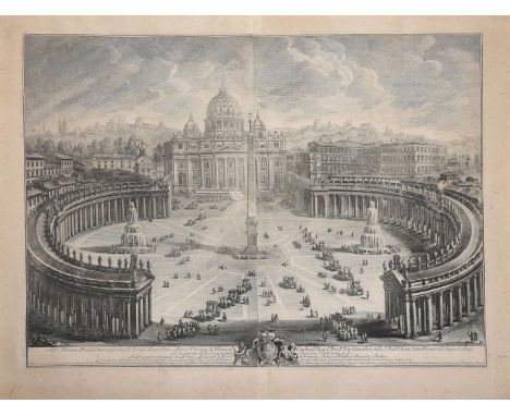 GIOVANNI BATTISTA PIRANESI (ITALIAN 1720-1778)VIEW OF ST PETER'S AND THE PIAZZAEtching, 1774Plate: 71.5 x 98cm (28 x 38½ in.)