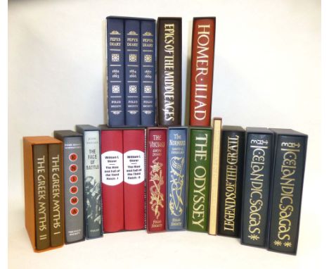 Folio Society  Editions : Homer - The Odyssey, The Iliad; Icelandic Sagas 1 & 2; Legends of the Grail; Epics of the Middle Ag