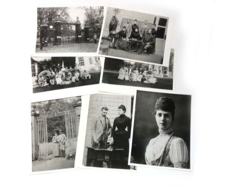 Royal Family & Friends at Sandringham & other Norfolk Locations - photographic archive of 24 monochrome prints dating from 18