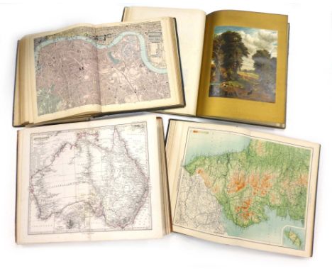 Atlases : Bartholomew J. : The Royal Atlas of England and Wales Reduced from the Ordnance Survey, C. 1895. Folio, half bindin