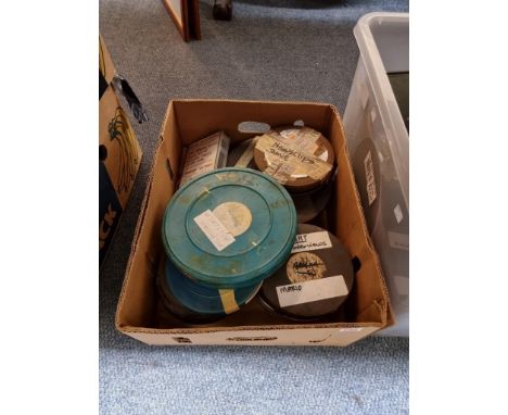 FILM REELS:&nbsp;collection of 13 cased film reels, including wartime news items 'Burma Victory': 'Listen to Britain', and ot