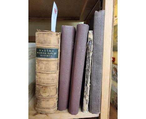 EALING MICROSCOPICAL &amp; NATURAL HISTORY CLUB:&nbsp;a bound volume of printed reports, papers and ephemera related, 1877-18