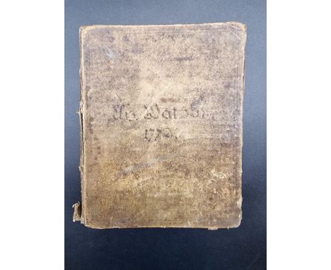 18TH CENTURY MANUSCRIPT RECEIPT BOOK:&nbsp;collection of manuscript cookery receipts assembled by Elizabeth Watson of Rochest