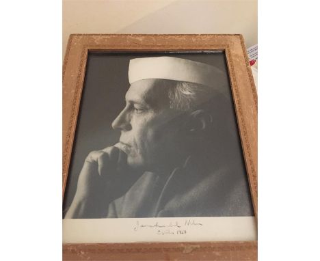 Pandit/Jawaharial NEHRU, Indian politician and statesman, first Prime Minister of India (1889 - 1964). Photograph portrait, s