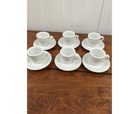6 Esspresso cups and saucers