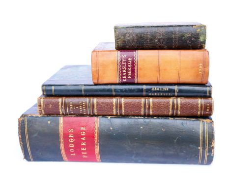 Kearlsley's Peerage of England, Scotland &amp; Ireland (rebound), Lodges Peerage 1855, Vyner - A Family history 1885, the Arm