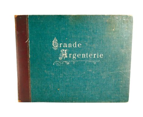 Grande Argenterie: A trade catalogue (with price list) with the name of Charles Bachmann, Neuchatel