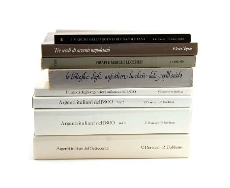Donaver, V &amp; Dabbene, R: Argenti Italiani dell'800 (Vol. 1&amp;2), Argenti del Settecento and Punzoni degli Argentieri Mi