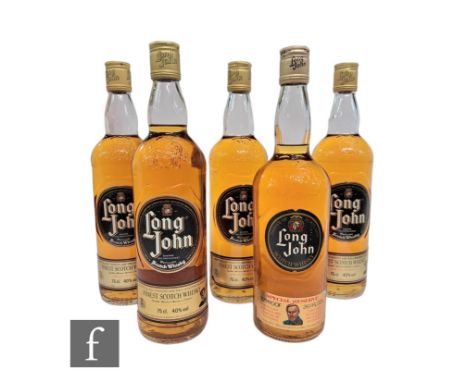 A collection of Long John Blended Scotch whisky to include four bottles of 1970s/80s bottling, and a single bottle of 1960s/7