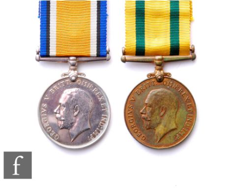 A British World War One medal and a Territorial Force War Medal to 1507 A. Cpl Herbert J Bailey 'D' Ironbridge Company 4th Ba