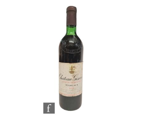 One bottle of Chateau Giscours,&nbsp;1973, red wine, Margaux. 