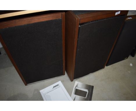 A pair of original Bose 601 Floor Standing pieces that came with Lot 722 - they come wit the original manual - some wear that