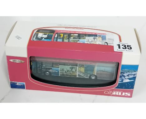 An Enviro 1:76 scale model of a Plymouth Citybus, CMNL UKBus8002.Sold on behalf of the Samaritans of Plymouth.