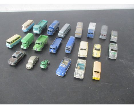 A small collection of vintage die-cast vehicles