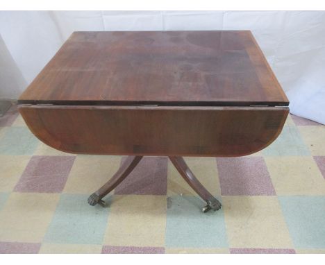 A Regency sofa table on pedestal base