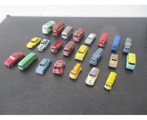 A small collection of vintage die-cast vehicles