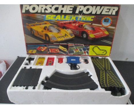 A boxed "Porsche Power" Scalextric set