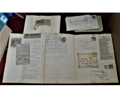 Army Wedding, Army Lists and Envelopes to a Major Percy Hobbs, and a invitation with menu and newspaper cuttings on his marri