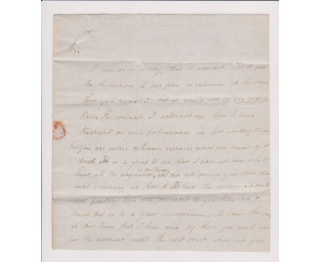 Great Britain 1837-Postal History-EL dated (March 13th 1837) Mellis Eye posted to Norwich-manuscript pd 6