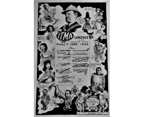 Poster Entertainment - 'Itha' ('It's That Man Again' black and white pictures of cast from radio programme 1940's-1950's-meas