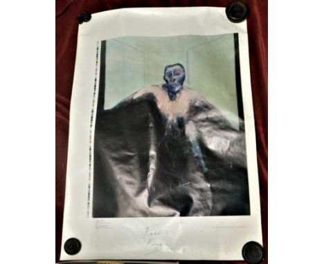 Poster - Francis Bacon-Study for portrait of PL (No.2) 1957 oil s vintage poster from the UEA Sainsbury Centre-Robert &amp; E