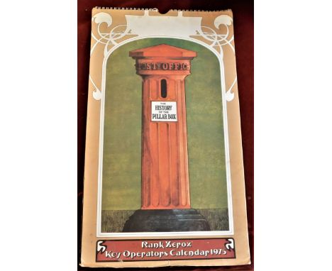 Calendar Rank Xerox - 'History of the Pillar Box'-Pictures of pillar boxes dating from 1850-1975 and beyond-covering Victoria