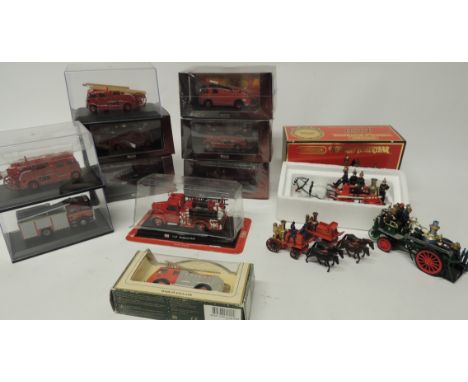 MATCHBOX - Models of Yesteryear 1880 Merryweather Steam Fire Engine, boxed (model mint); three unboxed models and 10 other bo