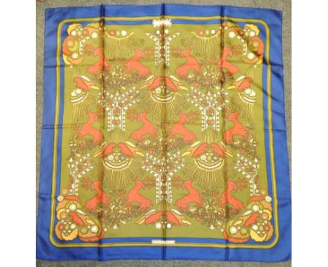 HERMES - a silk scarf Tally-Ho, no box ++good