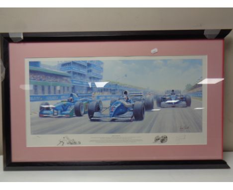 A Tony Smith signed limited edition print, Dual in the Sun, Washington Green stamp, no 497 of 600, frame a/f, certificate ver