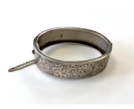 An antique silver bangle