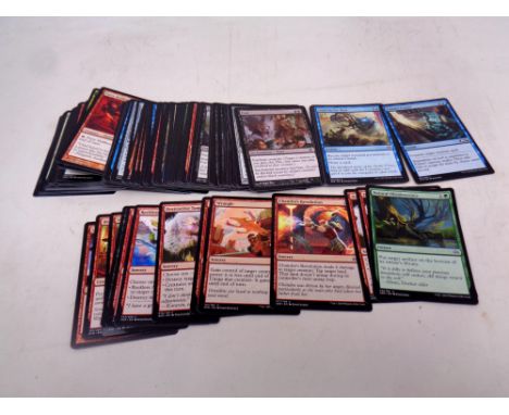 Approximately 100 Magic The Gathering playing cards 