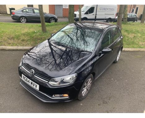 2015 VW Polo Bluemotion, 5-Door, Black, Manual, Petrol, 999 cc, 17,141 miles, Air Con, First registered 29 January 2015, Regi