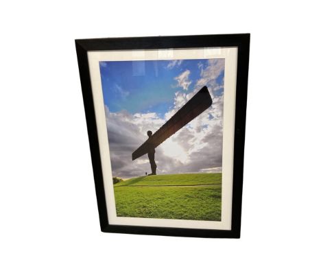 The Angel of the North : Photographic print, 49 cm x 73 cm, framed.